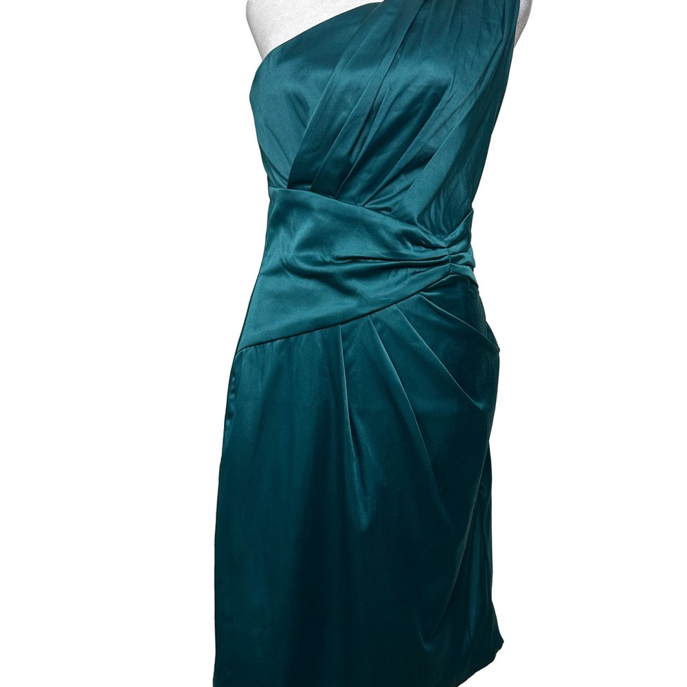 Studio Y Teal One-Shoulder Cocktail Dress | Size 5/6